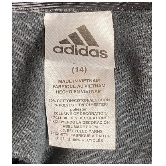 Adidas Girls' Black Iconic Tricot Jogger Full-Zip Jacket Iridescence Stripes Sz - Picture 4 of 7